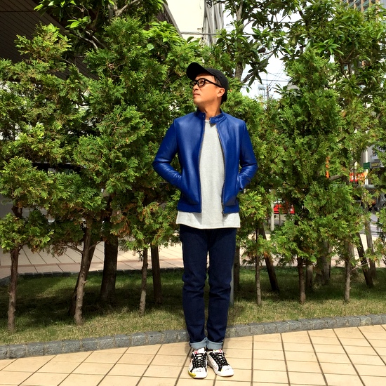 ブルーのレザージャケット！ | スタイリングログ – 武蔵小杉のセレクト